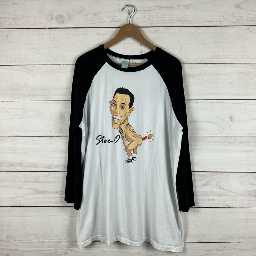 Steve O Jackass Movie Signed Shirt XXL
